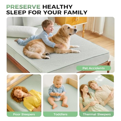 Protège-matelas tissu aéré 3D Tokokimo imperméable, drap-housse extensible et silencieux - 8