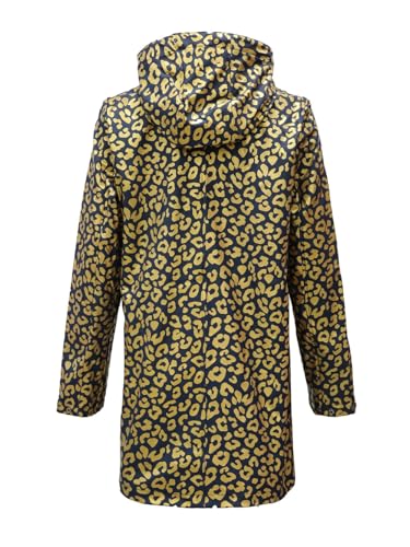 Women's Waterproof Hooded Raincoat Animal Print Anorak Stylish Jacket for Outdoor Working Rainy2