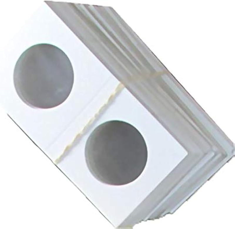 Lanzamientos de monedas para medio dólar, 100 unidades, cartón de la marca Guardhouse y soportes de monedas de papel Mylar de 2"x2"