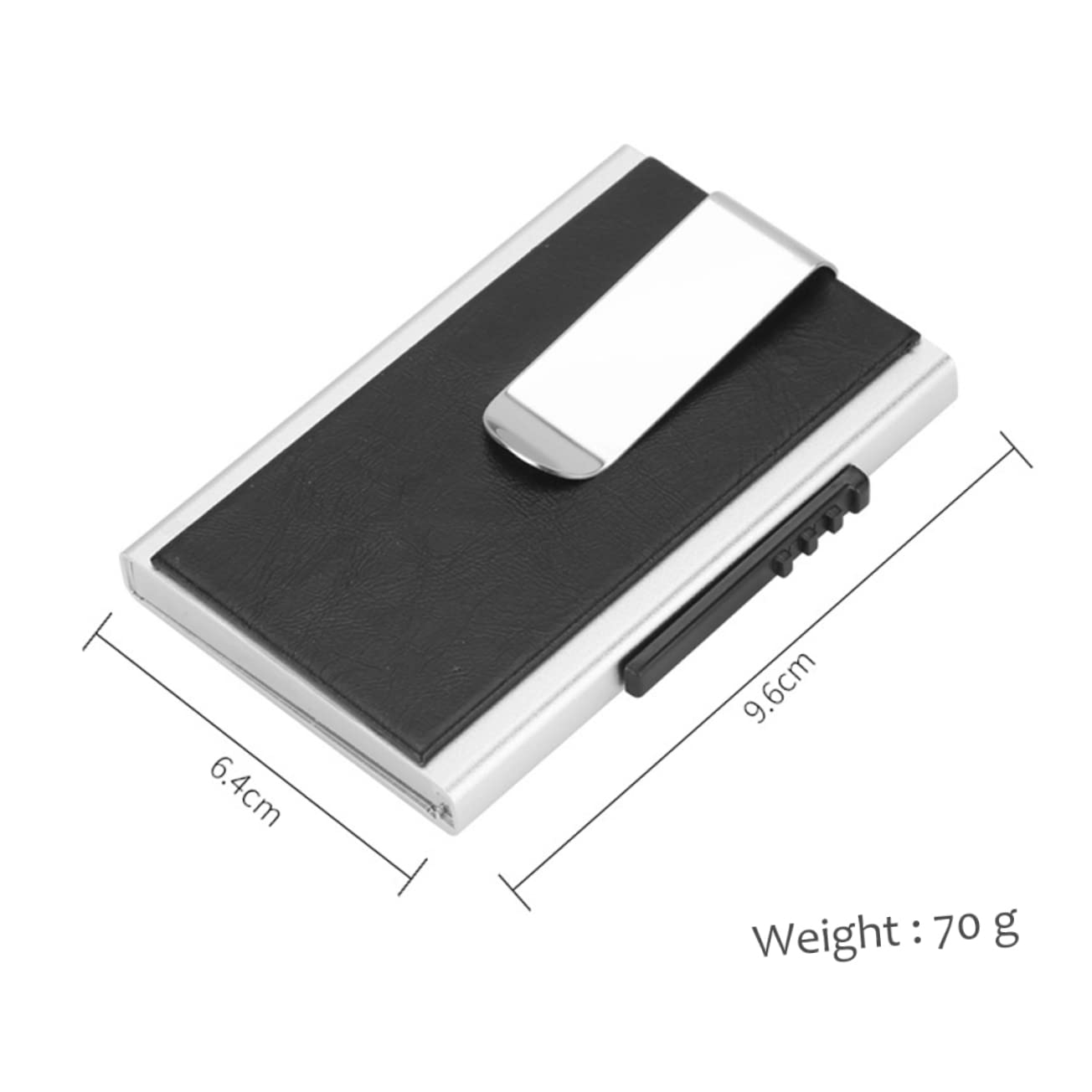 Ipetboom Men's Aluminum Alloy Wallet Credit Card Holder Anti-theft Anti-degaussing Lightweight for Dad Husband