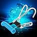 Diving Reef Hook with Spiral Coil Lanyard, Stainless Steel Double Reef Hook, Unisex Adult Clip Double Underwater Hook(Blue)