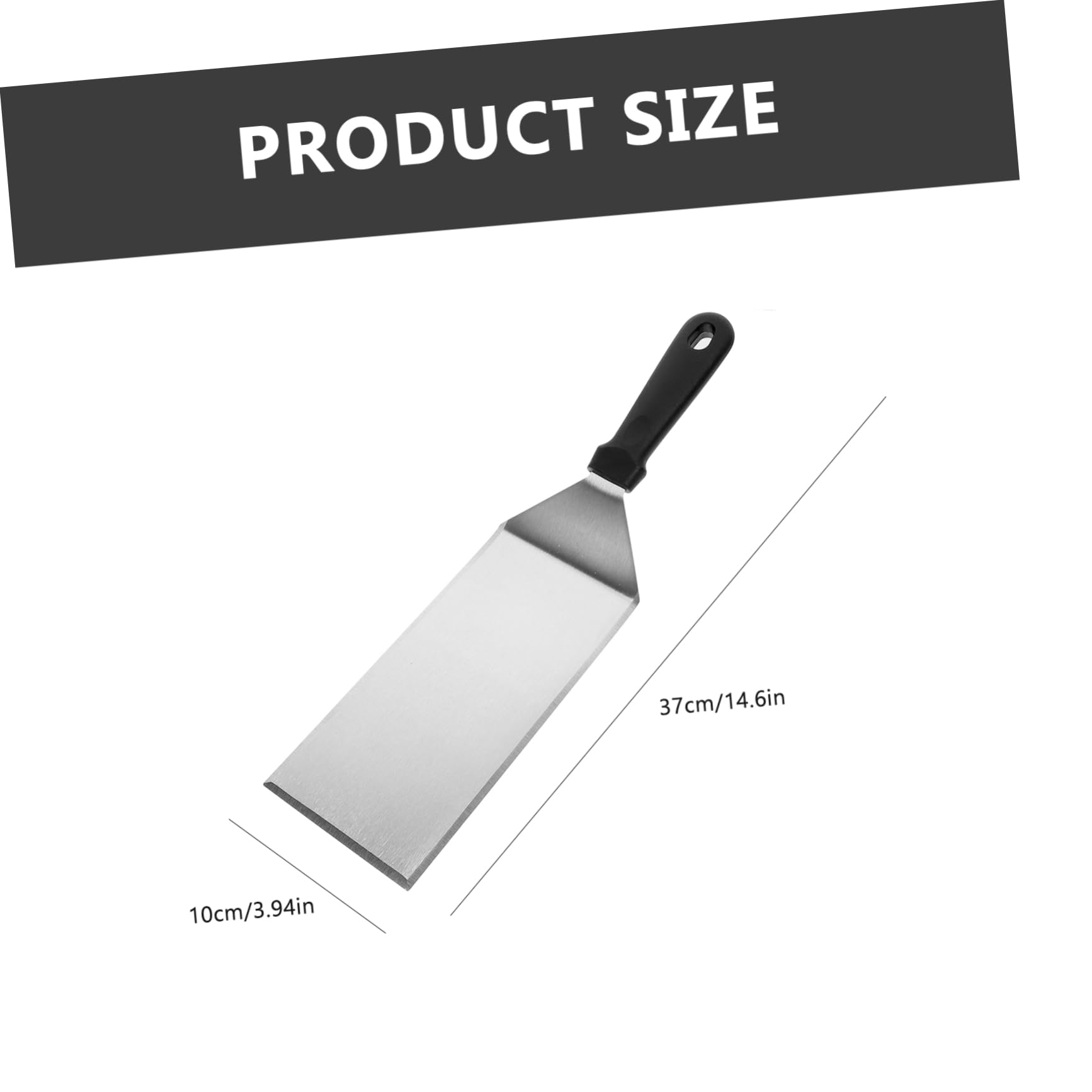 ABOOFAN Spatola per Cucina Facile da Pulire Set 3 Pezzi in Acciaio Inossidabile e Pp Utensile per Barbecue da Tavolo e Pizza