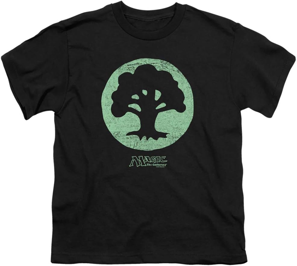 Magic The Gathering Green Symbol Unisex Youth T Shirt for Boys and Girls