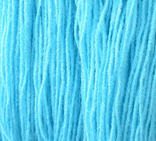 Image of M.G ENTERPRISE Brilon Aqua blueWool Thread 200 Premium Knitting Yarn for Crochet Projects