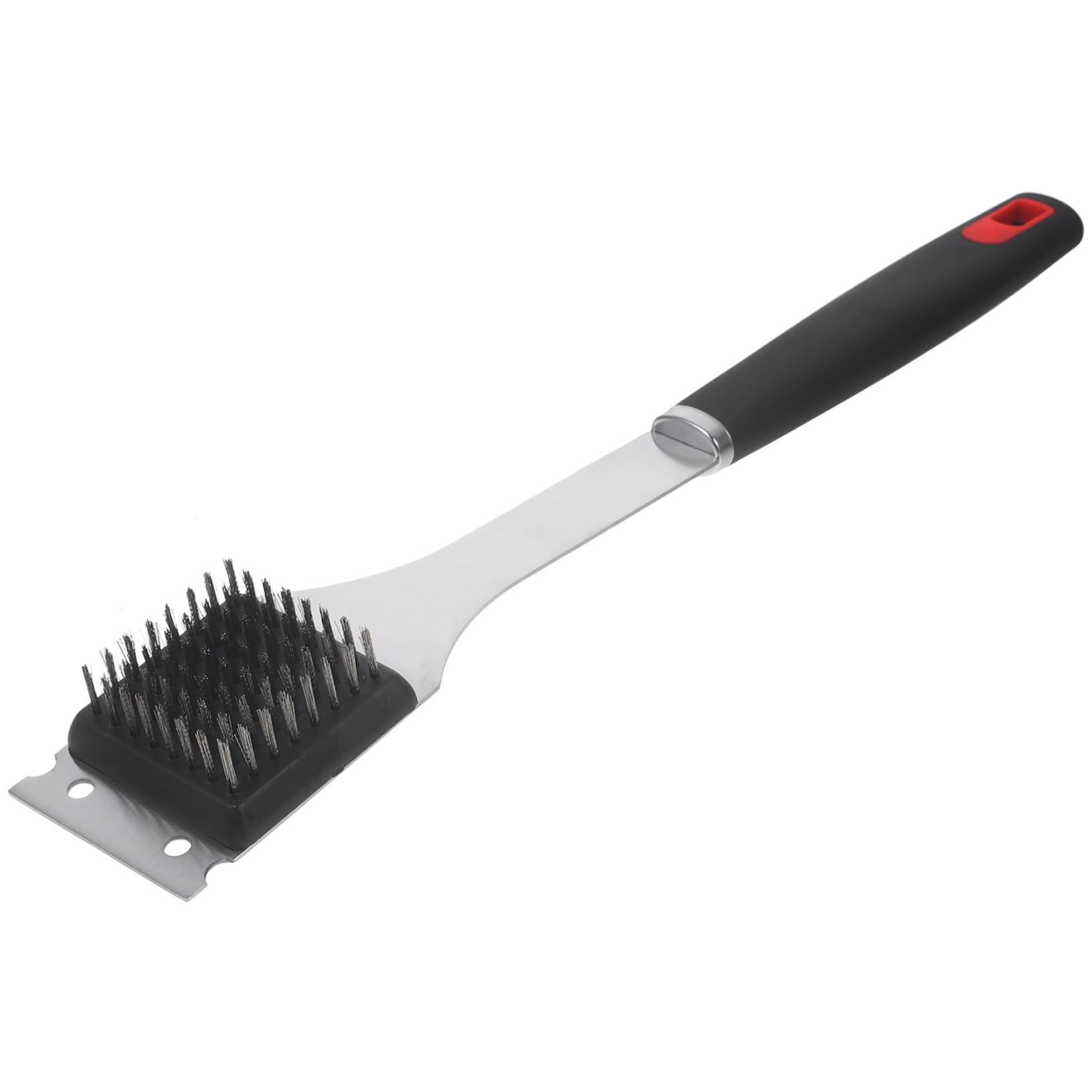 Happyyami 4kawałki Szczotka Do Czyszczenia Grilla Bbq Ze Stali Nierdzewnej i Materiału Ergonomiczny Uchwyt Lekka i Kompaktowa Oszczędzająca Idealna Do Akcesoriów Grillowych