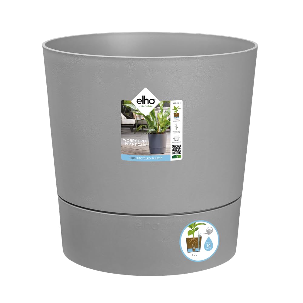 Pot de fleurs Elho Greensense Aqua Care pour ne plus rater l'arrosage