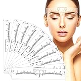 Eyebrow Ruler 100Pcs Disposable Microblading Eyebrow Rulers Sticker Tattoo Microblade Measureing Tool