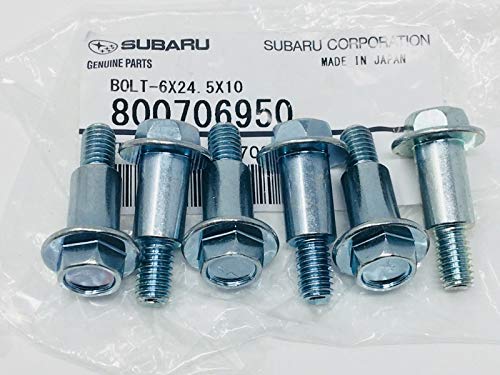 Subaru 1990-2018 Subaru Set of 6 Timing Belt Cover Bolts Impreza Legacy Wrx Forester Sti Outback 800706950 OEM
