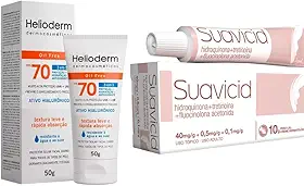 kit Suavicid Creme Clareador de Melasma + protetor solar Fps 70