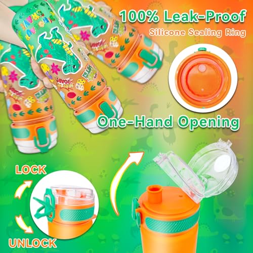 Image of EDSPORTSHOUSE Decorate Your Own Water Bottle Kits for Boys Age 5-12,Dinosaur Painting Crafts,Fun Arts and Crafts Toys for Boys Birthday Christmas(Dinosaur)