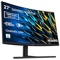 HUAWEI MateView GT 27'' (68,58cm) Curved Gaming Monitor, Standard, 165Hz, 4ms (QHD 2560 x 1440, 16:9,1500R, USB Type-C, HDMI, Display Port), Eye Comfort, Deutsche Version, Schwarz