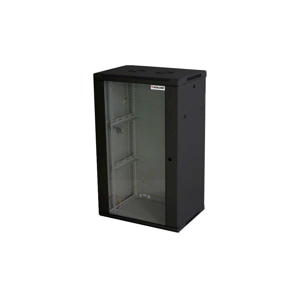 INTELLINET I-CASE EW-2020BK - Armadio Rack 19'' a muro 20 unità sezione unica prof. 600mm Nero