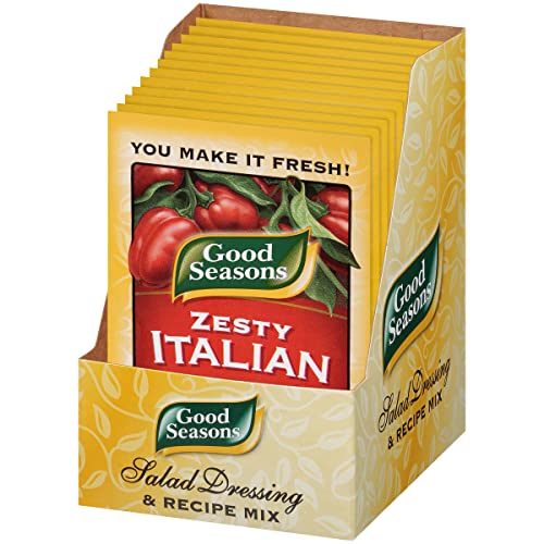 Good Seasons Zesty Italian Dressing & Recipe Seasoning Mix (24 Ct Pack, 0.6 Oz Packets) #TOP7