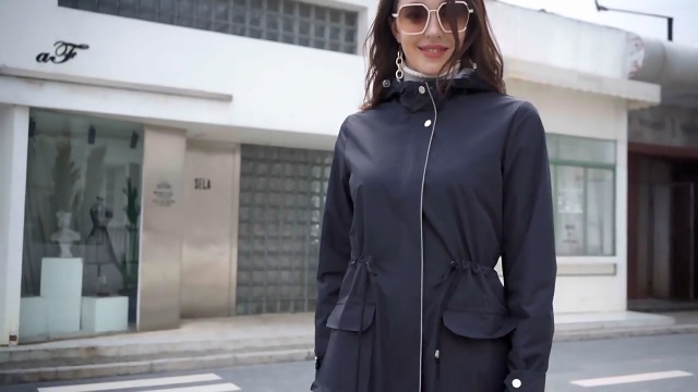 TTFDJG Regenjacke Damen - Wasserdicht & Atmungsaktiv Für Outdoor