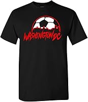 Vista 27 de Xtreme Apparrel Camiseta Team City Skyline para los aficionados al fútbol Atlanta - Camisa negra