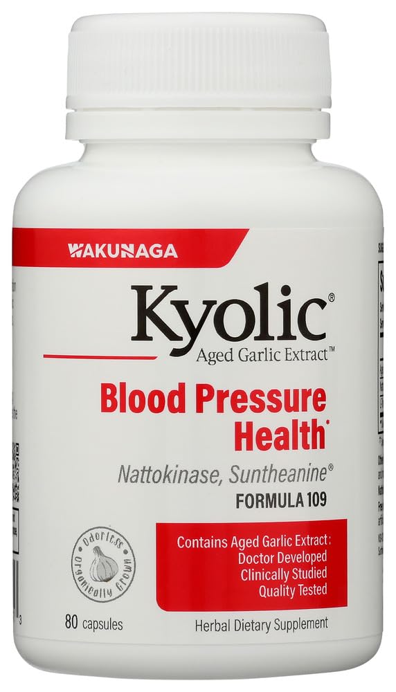 KyolicAged Garlic Extract Blood Pressure Health Formula 109-80 Capsules