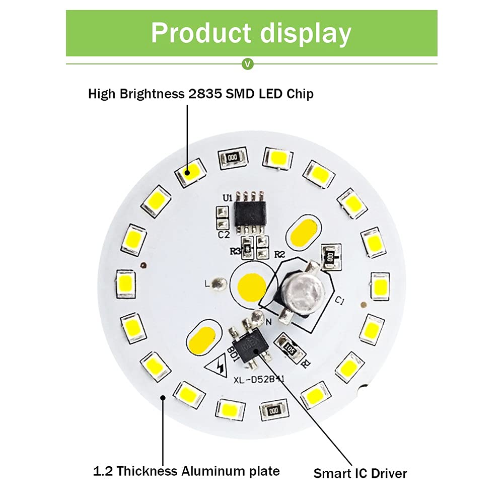 Focos Empotrables LED AC220V Focos De Techo Ultraplano Incl.8 Piezas 3w / 5w / 7w / 9w / 12w Blanco Frío O Blanco Cálido O Blanco Natural Focos Empotrables Led Set ( Color : Warm white , Size : 9w )