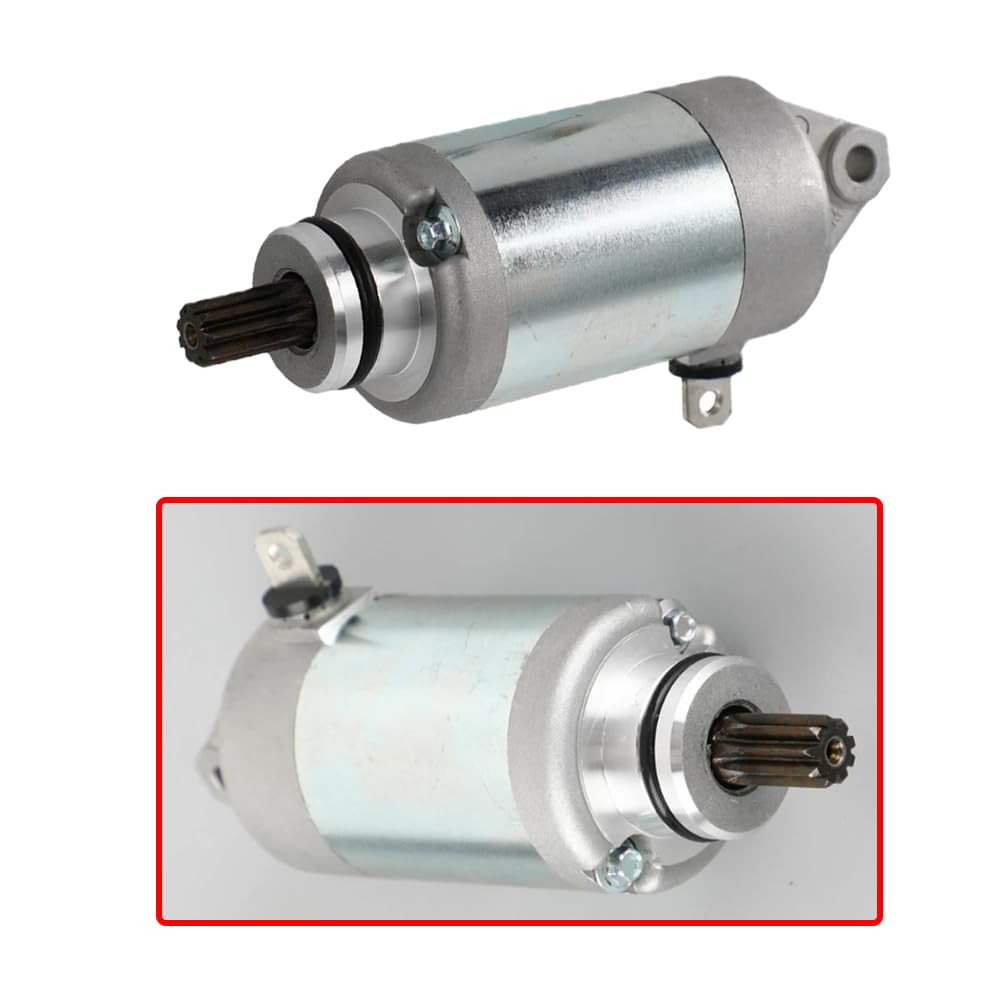 Riloer Ersatz für Elektro-Startermotor, Metall, Motorrad-Ersatz-Motoren, Auto-Starter-Motor-Teile, kompatibel mit Yamaha WR250F YZ250F YZ250FX, 2GB-81890-00 2GB-81890-01