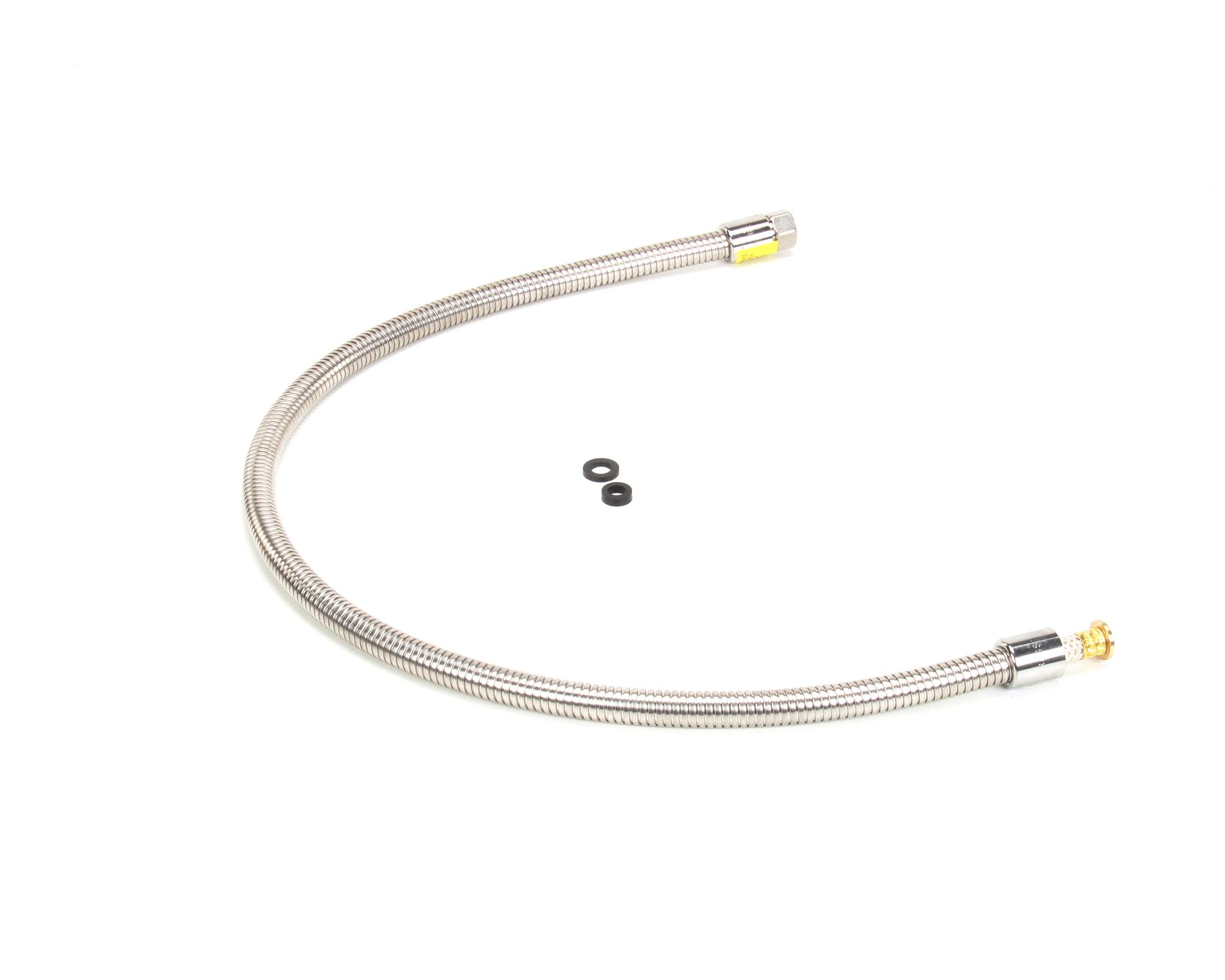 T&S Brass B-0044-H2A manguera flexible, 44 pulgadas, acero inoxidable