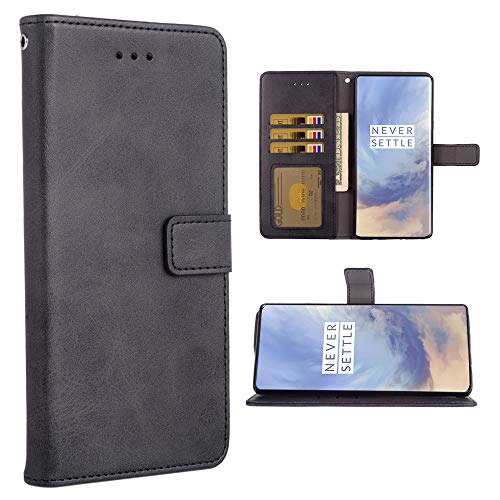 Phone Case for Oneplus 7 Pro Folio Flip Wallet Case,PU Leather Credit Card Holder Slots Full Body Protection Kickstand Phone Cover for Oneplus7Pro 5G One Plus 1+7 1Plus Oneplus7 7Pro One+ Seven