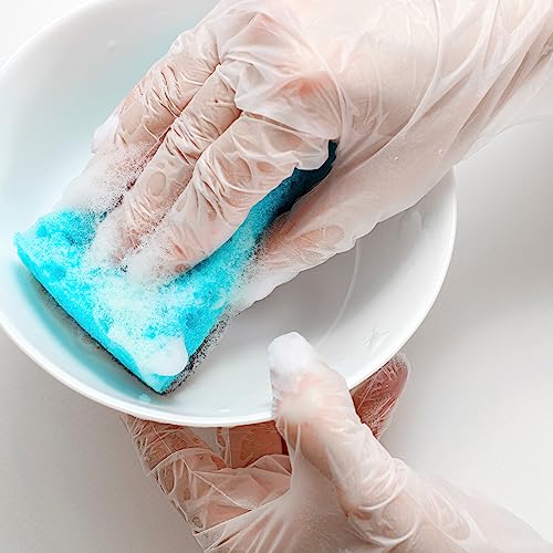 ForPro-Disposable-Vinyl-Gloves-Clear-Industrial-Grade-Powder-Free-Latex-Free-Non-Sterile-Food-Safe-275-Mil-Palm-39-Mil-Fingers-Medium-100-Count