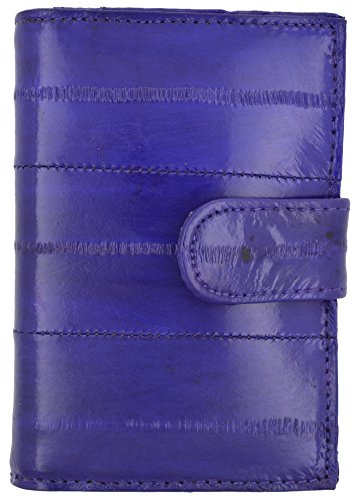 MARSHAL 100% Genuine Eel Skin Credit Card Case with Id Window2