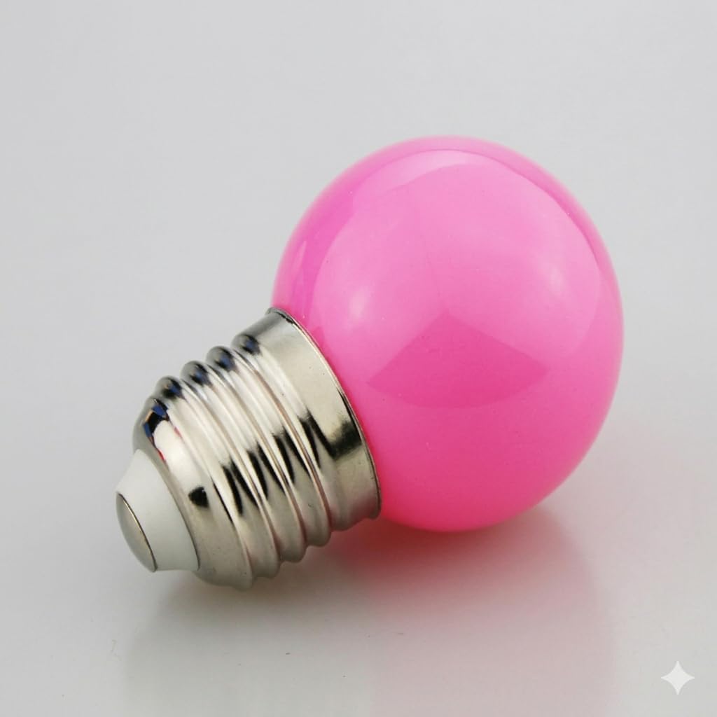 0.5W LED Bulb Night Lamp E27 for Decoration Soft Glow Pink Light-image-30