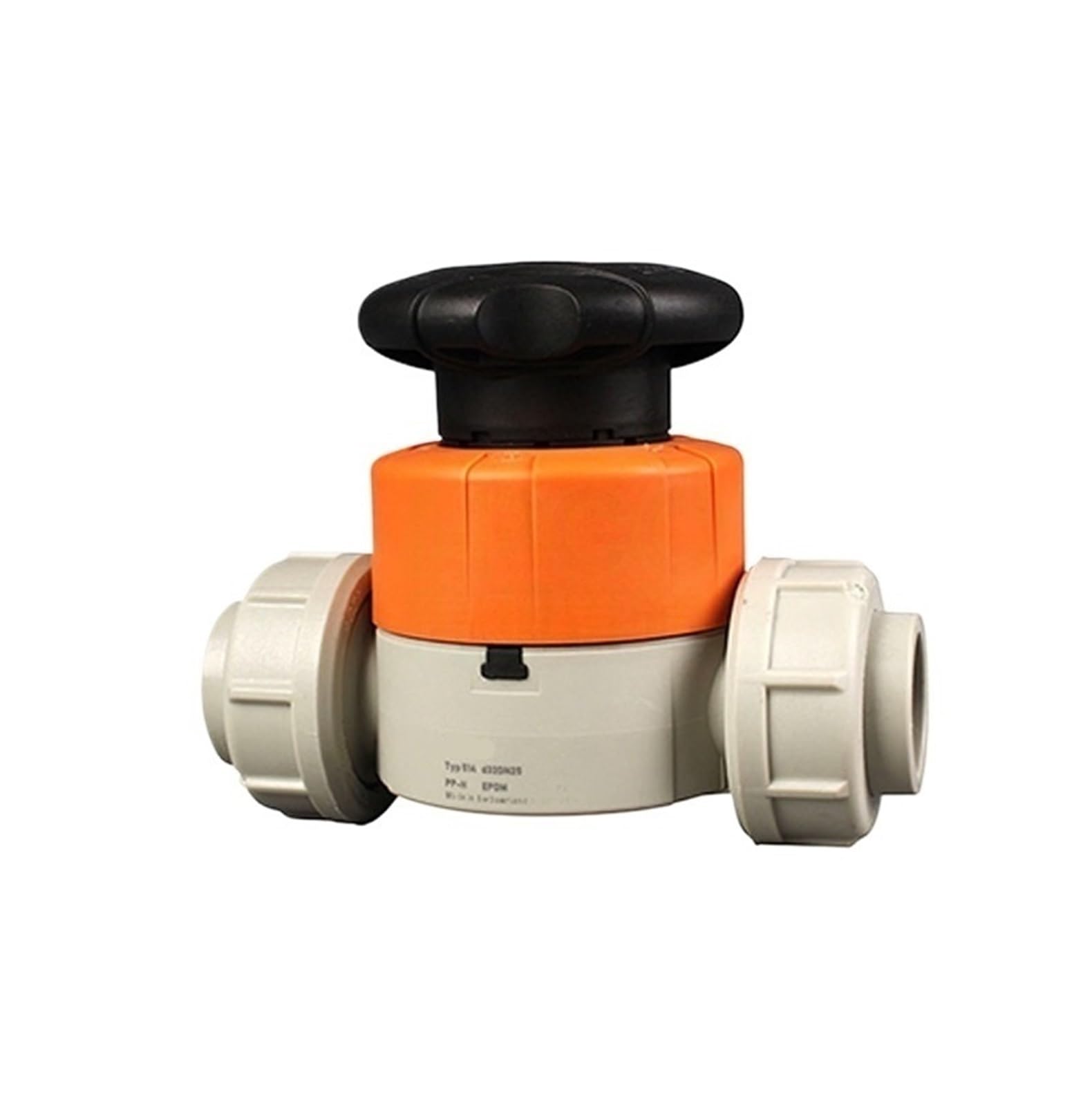Vanne à membrane PP-H DN40 thermofusible contre la corrosion chimique