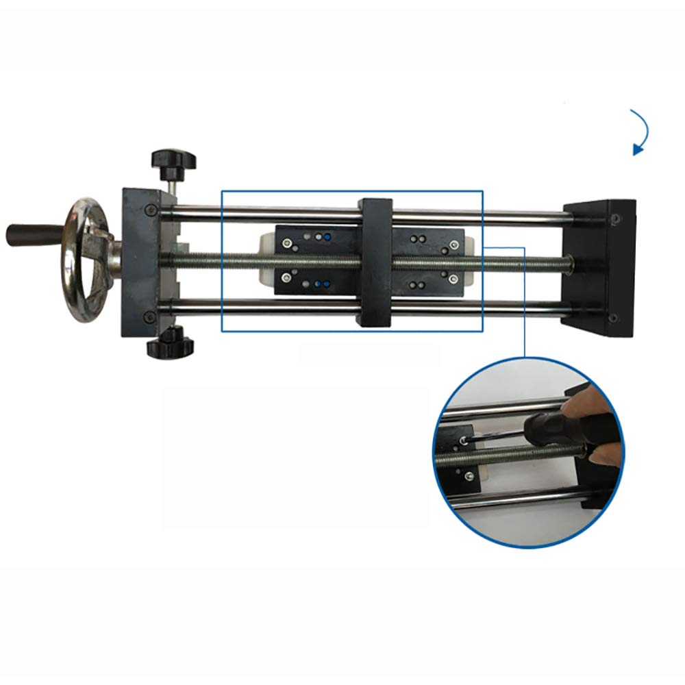 Toplionace Soporte de Prueba de Medidor de Fuerza Horizontal con Manivela Medidor de Fuerza de Empuje y Tracción HLA Rack en Espiral 500N / 50KG
