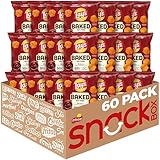 Baked Lay’s Potato Chips, Barbecue, 0.875 oz Bags, (60 Pack), 50% Less Fat, Gluten Free, No Artificial Flavors, No Colors from Artificial Sources