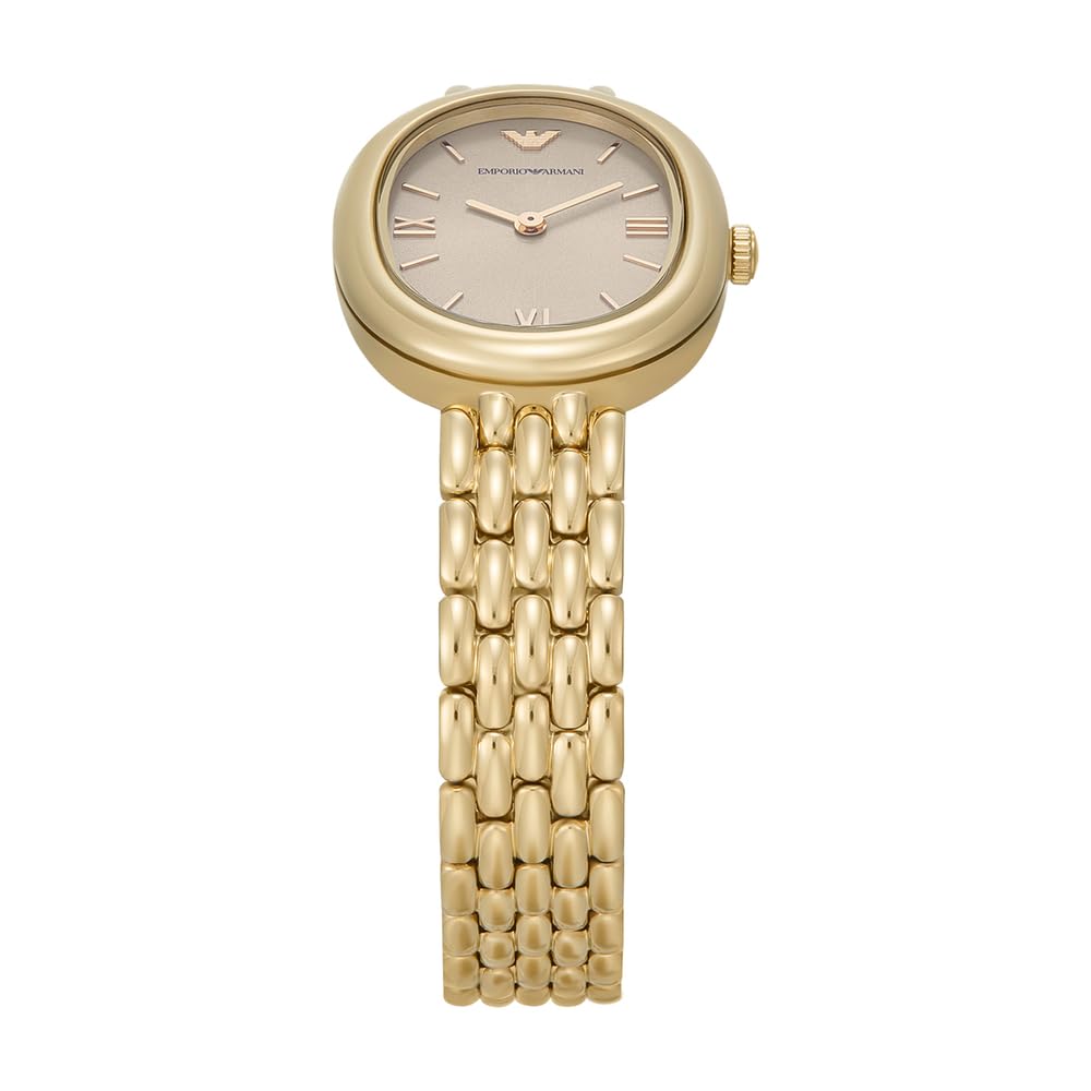 Emporio Armani Damen 34MM Goldfarbene Edelstahluhr, AR11707