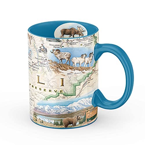 Xplorer Maps Denali National Park Mug 16oz BPA-Free