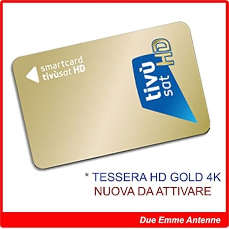 Tivusat – Karte Smart Card Tivusat HD – 4 K Ultra HD Gold aktivieren ...