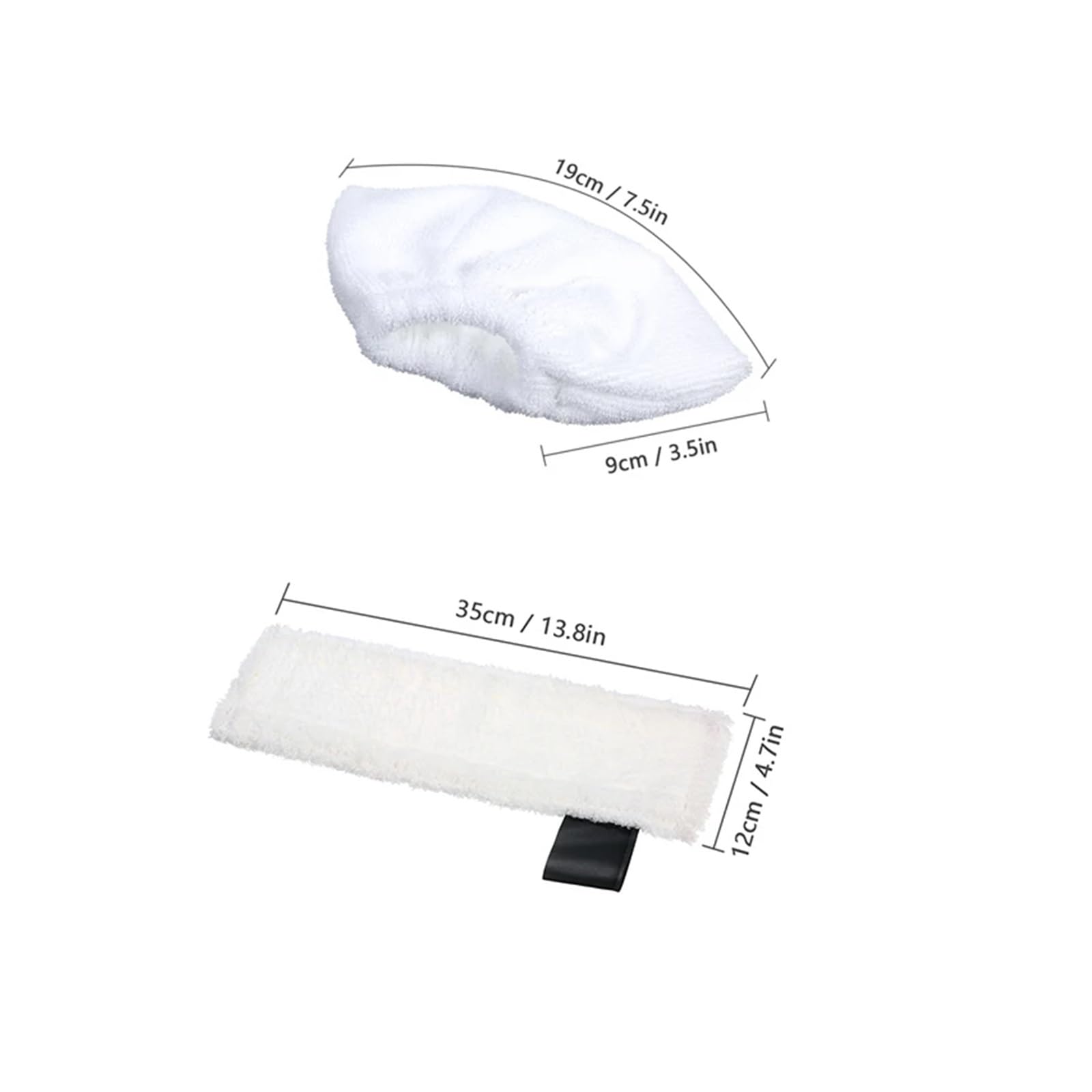 8 pezzi compatibili con accessori di ricambio for ugelli for pulitore a vapore Karcher SC2 SC3 SC4 SC5, parti for pulitore a vapore Mop pad in microfibra
