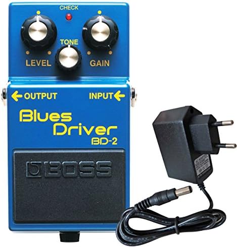 Boss BD-2 Blues Driver Effects Device for Guitar + Keepdrum Power 