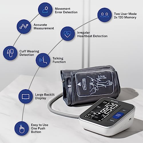 Image of Alcedo Blood Pressure Monitor Upper Arm, Automatic Digital BP Machine