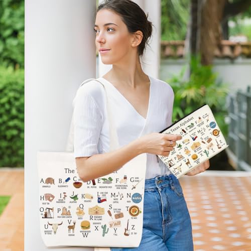 Texas State Speech Therapy 0ccupational Therapy Gifts Tote Bag Makeup Bag for Women Girl Sister Birthday Christmas3