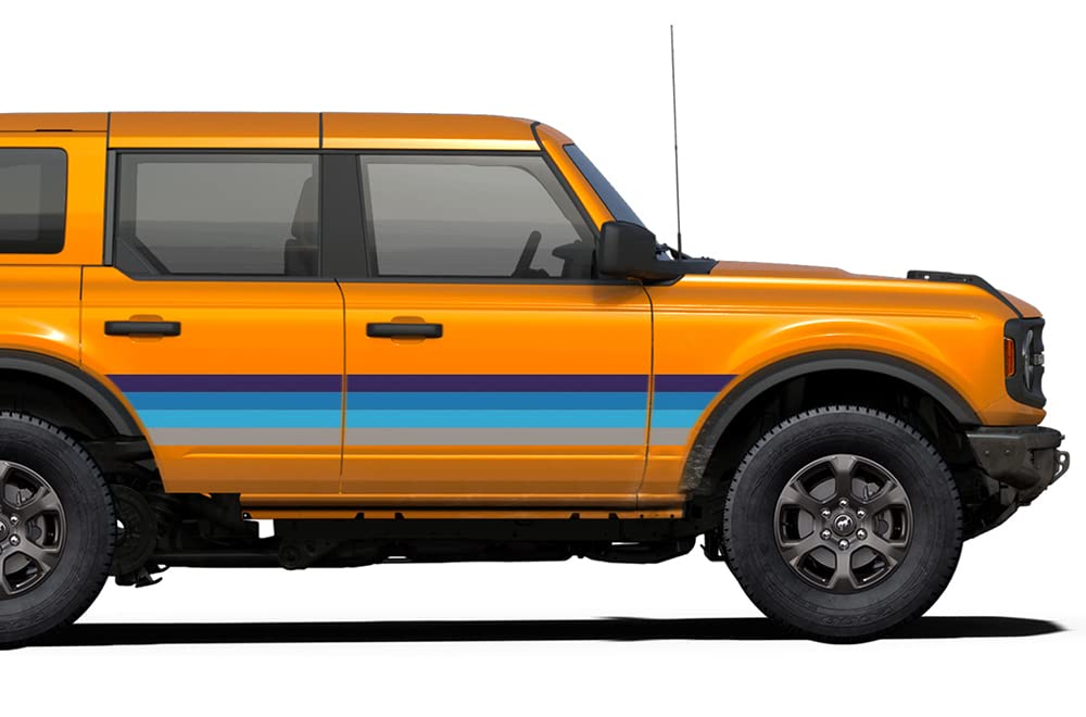 Amazon.co.jp: サイドレトロストライプグラフィックビニールデカール