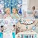 Frozen Birthday Party Supplies, Frozen Party Decorations 82 PCS Include Frozen Backdrop Snowflake Balloon Garland Arch Kit, Elsa, Anna and Olaf Foil Balloon and Happy Birthday Banner for Kids Birthday