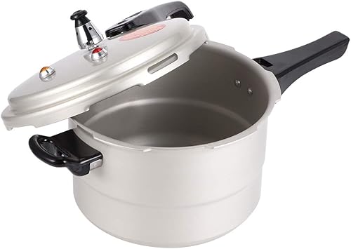 Miniatura 6 de Olla a presión doméstica, olla a presión de 5 litros con capa de vapor, olla a prueba de explosiones para estufa de gas, estufa eléctrica de cerámica