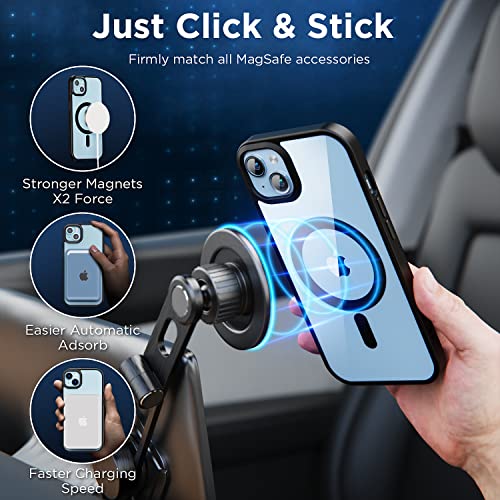 2024-New-for-iPhone-14-CaseiPhone-13-Case-with-MagSafe-Strongest-Magnet-Shockproof-Military-Grade-Protection-Non-Yellowing-Slim-Phone-Case-Mag-Safe-Thin-Cover-for-Apple-61-Magnetic-Black