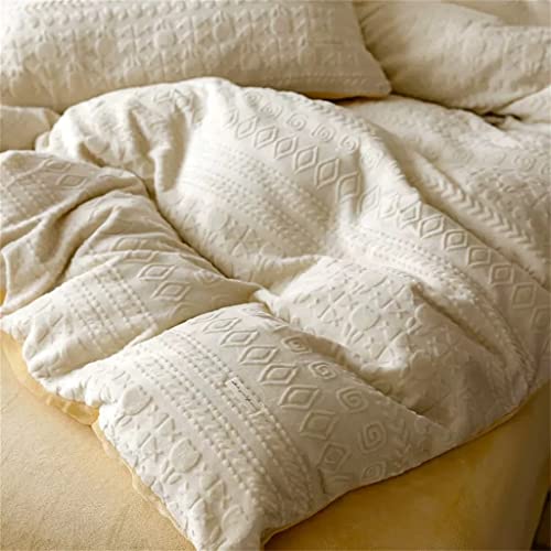 Parure de lit flanelle d'exception et velours ciselé haut de gamme - 3