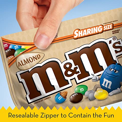M&M's Almond Chocolate Candy Sharing Size, 9.30 Ounce (Pack Of 8) #TOP4