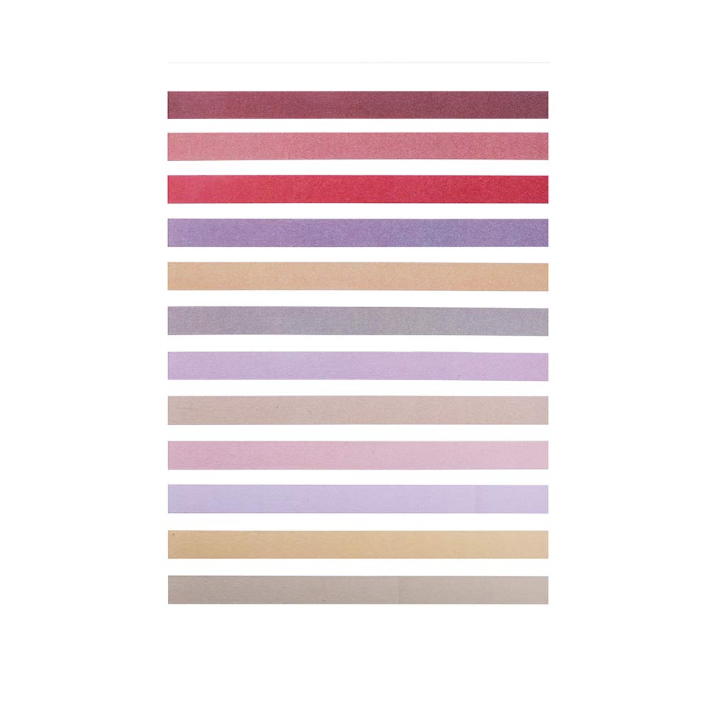 YUBBAEX Washi Tape Pastelowa taśma do scrapbookingu do bullet journal, DIY, rękodzieło, pakowania prezentów, scrapbookingu (Morandi 15 mm szerokości)