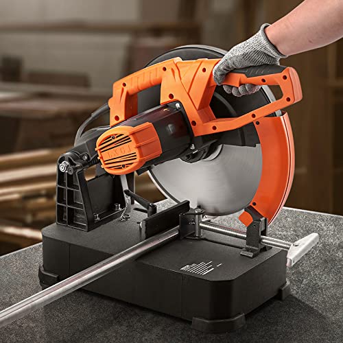 Vevor CHOP SAW 14"/355Mm Blade Diameter Cut Off Saw, 2800W 1200Rpm Steel Cutting Machine, 0-45° Adjustable Dry Cut Chop Saw, Miter Saw For Cutting Metal Cold Cut Saw thumb #7
