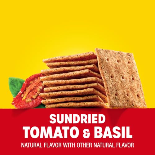 WHEAT THINS Sundried Tomato & Basil Snacks, Whole Grain Wheat Crackers, 6ct | Family Size, Bulk Snack Crackers, Baked With 100% Whole Grain Wheat, 20g Whole Grain Per 30g Serving - image 4