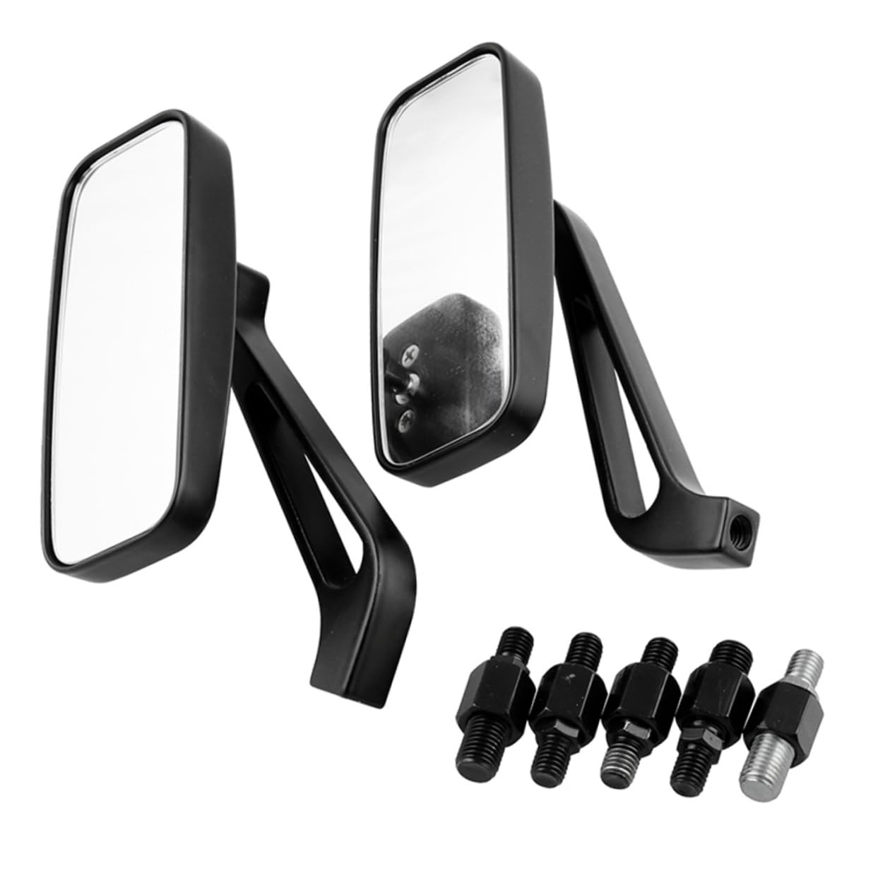 TOPBATHY 2 Paires Rétroviseur Miroir Rétro pour Guidon Accessoire de Remplacement Compatible et Adapté Aux Cruisers Tout et Scooters