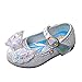 LUREA Ballerine_da fille Chaussure Mary_Jane Fille Chaussures de Fête École Enfant Chaussure Élégantes Chaussures Primes Passes Assiette Antidérapant Antidérapant, Blanc, 26 EU