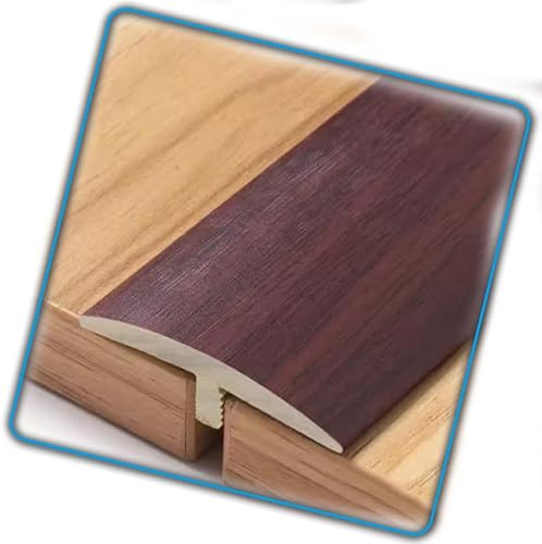 Tira de transición de umbral de 45 pulgadas, tiras de cubierta de suelo con moldura en T, umbrales para puertas, tira separadora de piso, resistente