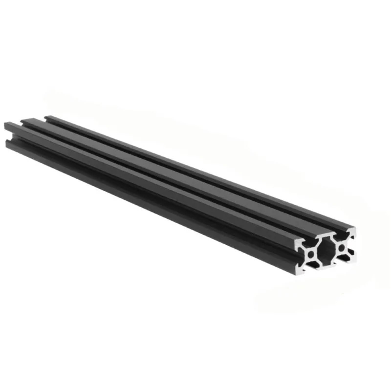 Ranura de perfil de aluminio, Paquete de 4 carriles lineales con ranura en V, perfil aluminio 2040 negro, 100-560mm, bricolaje(300MM)